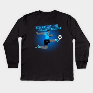 Expert guidance, unwavering support – Soccer Coach, your key to soccer mastery! Kids Long Sleeve T-Shirt